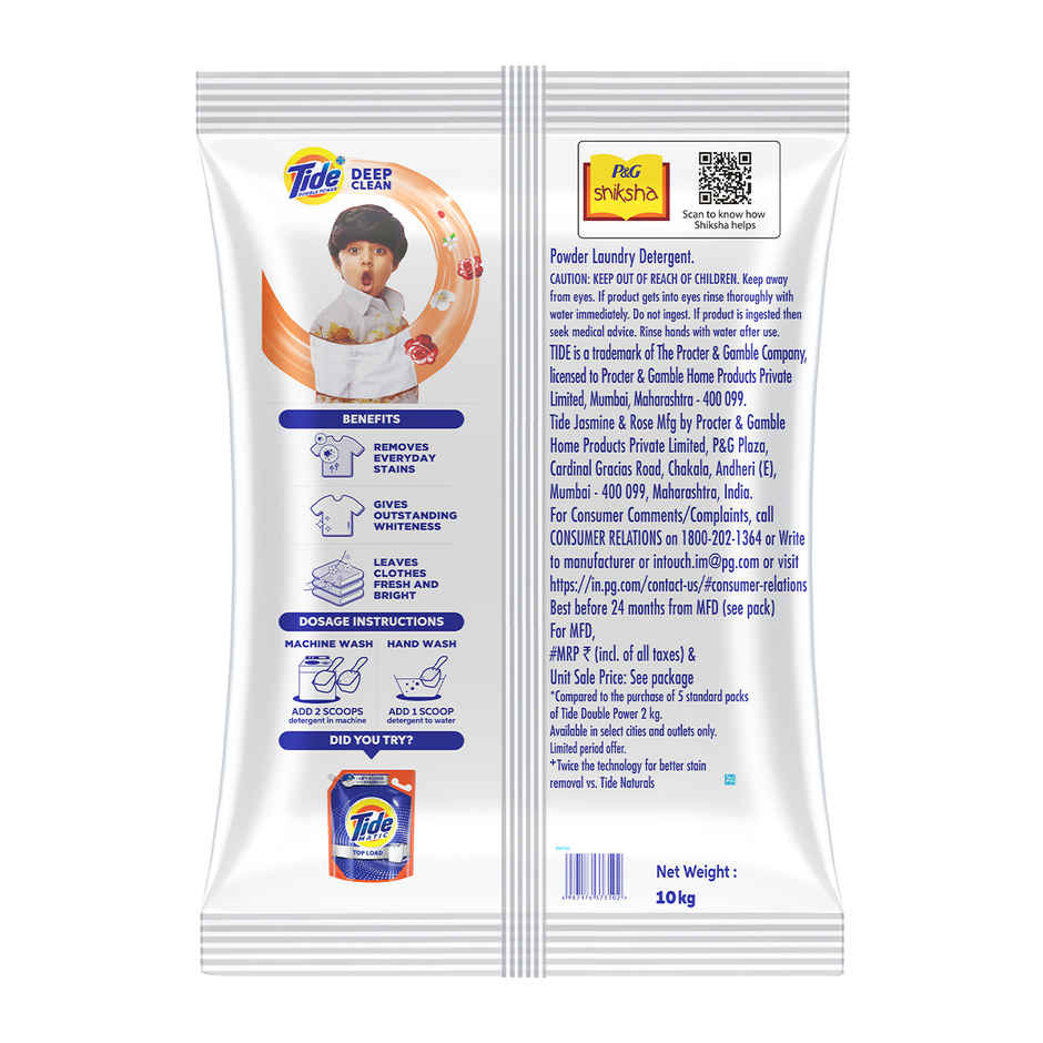 Tide Plus Jasmine & Rose Detergent Powder