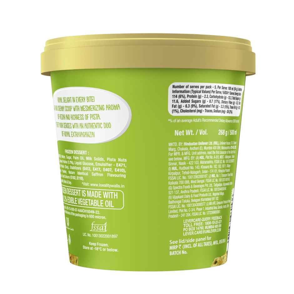 Kwality Wall's Majestic Kesar Pista Tub | Creamy & Indulgent