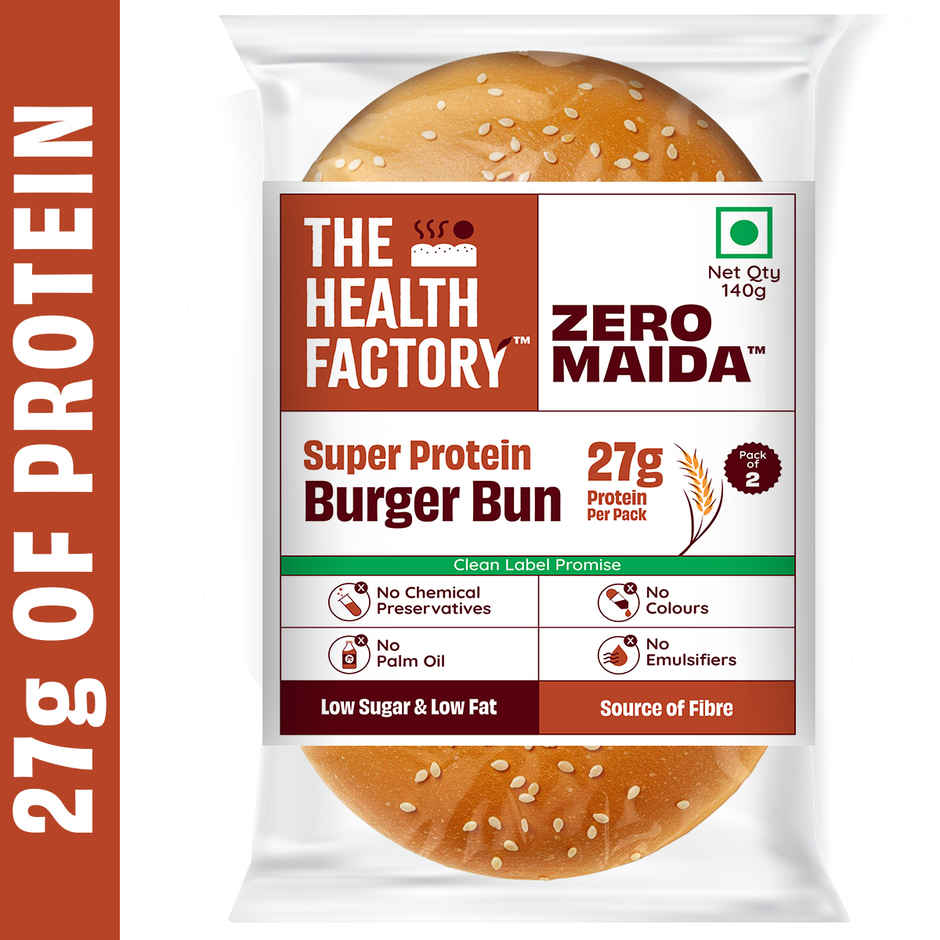 The Health Factory Zero Maida Protein Burger Bun