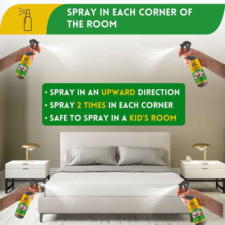 Repl Mosquito Repellent Spray | 8+ Hours Protection | 100% Herbal