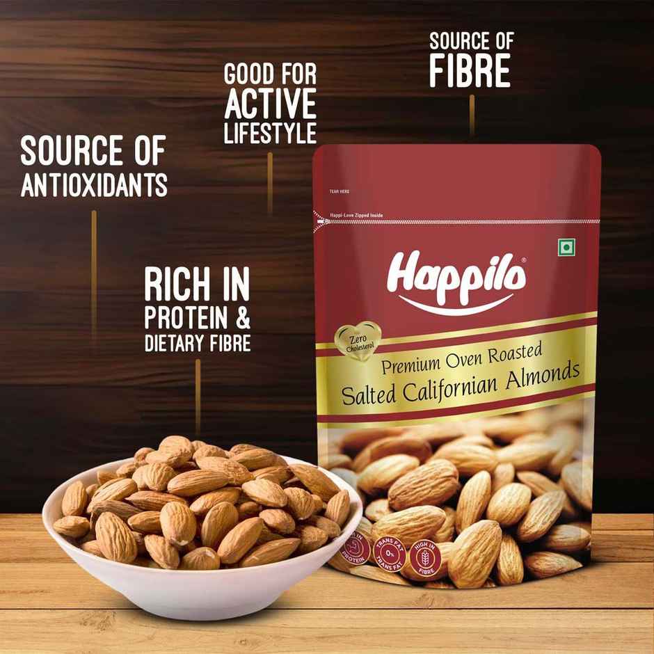 Happilo Premium Californian Roasted and Salted Almonds