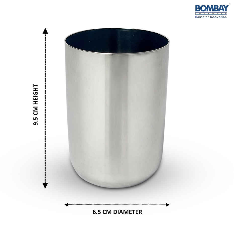 Bombay Kookware Stainless Steel Glass Combo