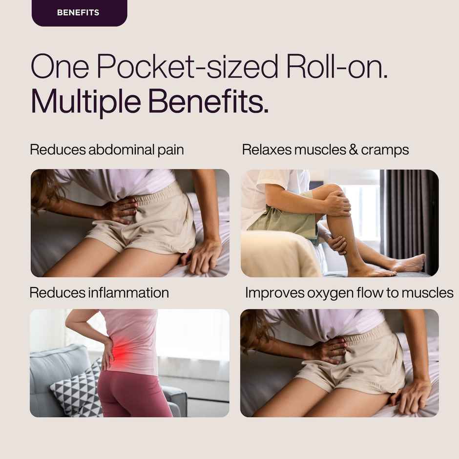 Puretive Cramp Relief Roll On for Period and Abdomen Cramp