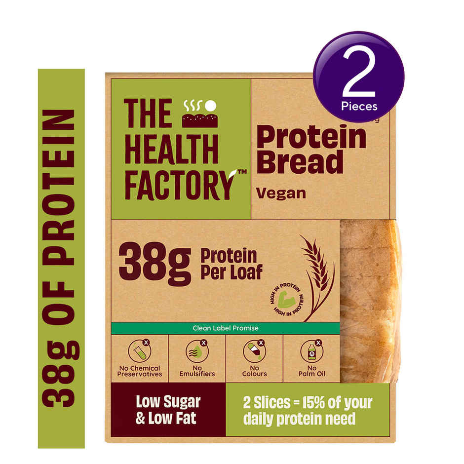 The Health Factory Vegan Protein Bread | Clean Label - Not Brown Combo