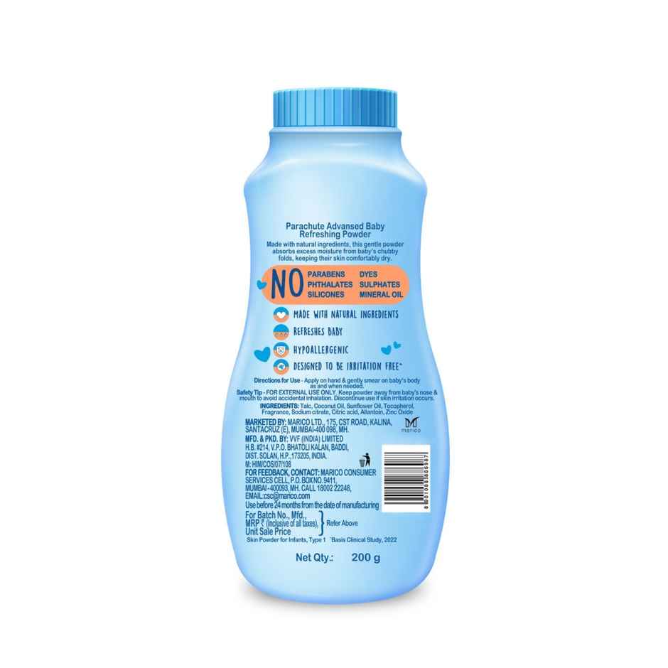 Parachute Advansed Baby Powder | Soft, Fresh skin
