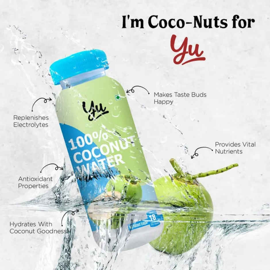 Yu 100% Natural Tender Coconut Water | Pack Of 6