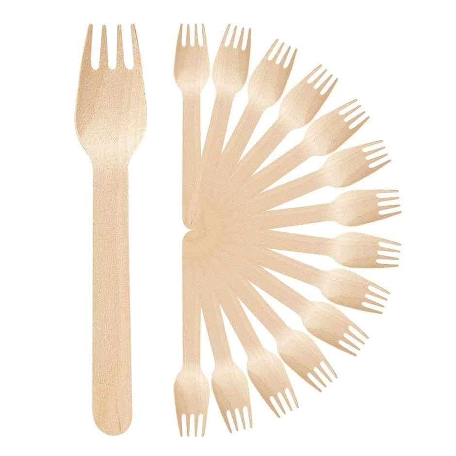 Naturepac Wooden Fork | 160 mm | 25 pcs