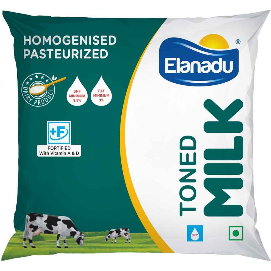Elanadu Toned Fresh Milk | Pouch