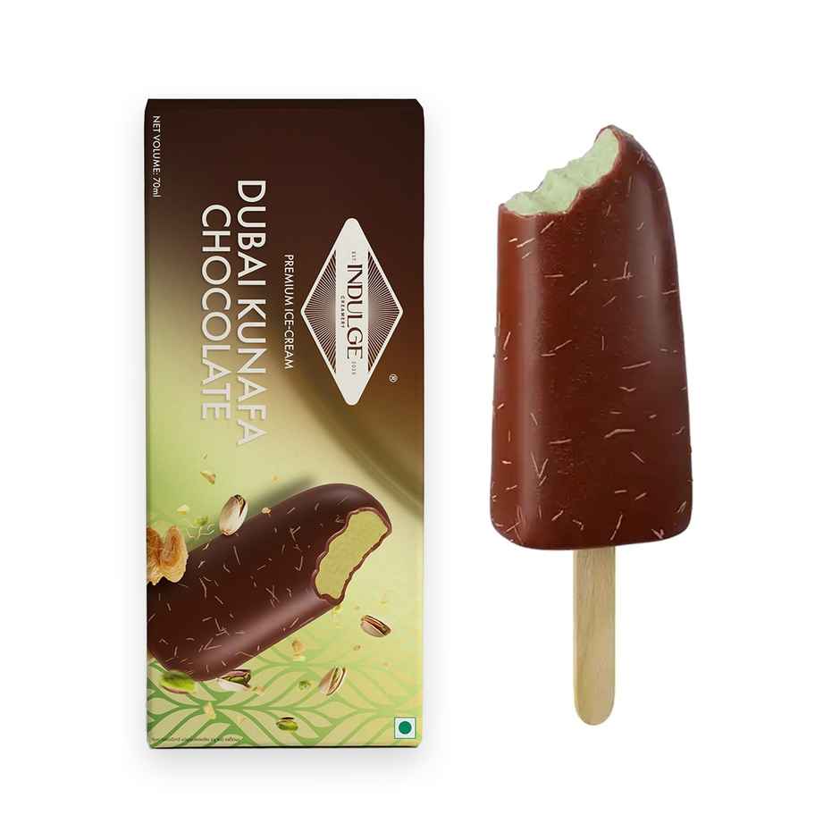 Indulge Creamery | Kunafa Dubai Chocolate Ice Cream Stick