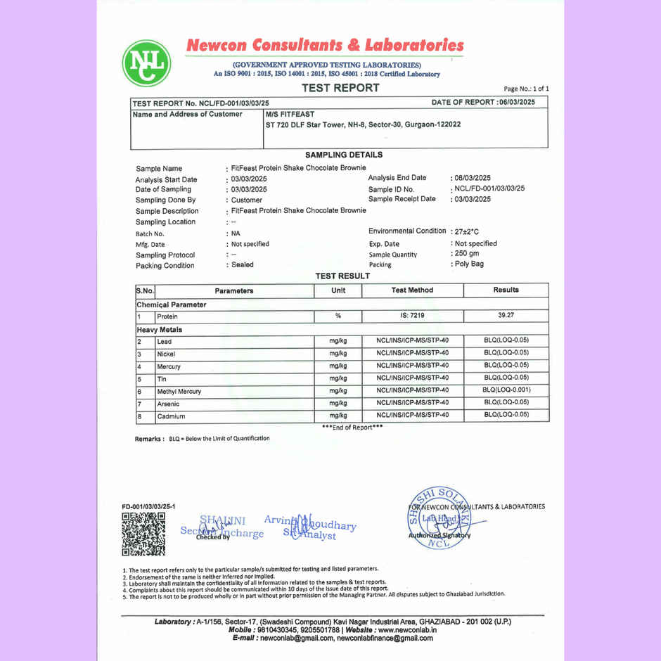 FitFeast Protein Shake Sachet Assorted 20g Protein (Pack of 14) (with free shaker)