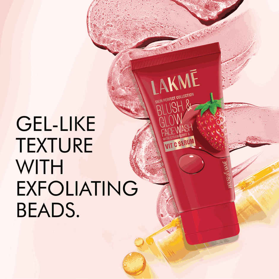 Lakme Blush & Glow Strawberry Freshness Gel Face Wash