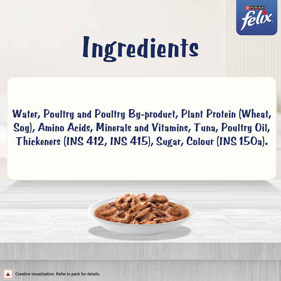 Felix Purina Felix Gravy Lover, Meaty Tuna Chunks