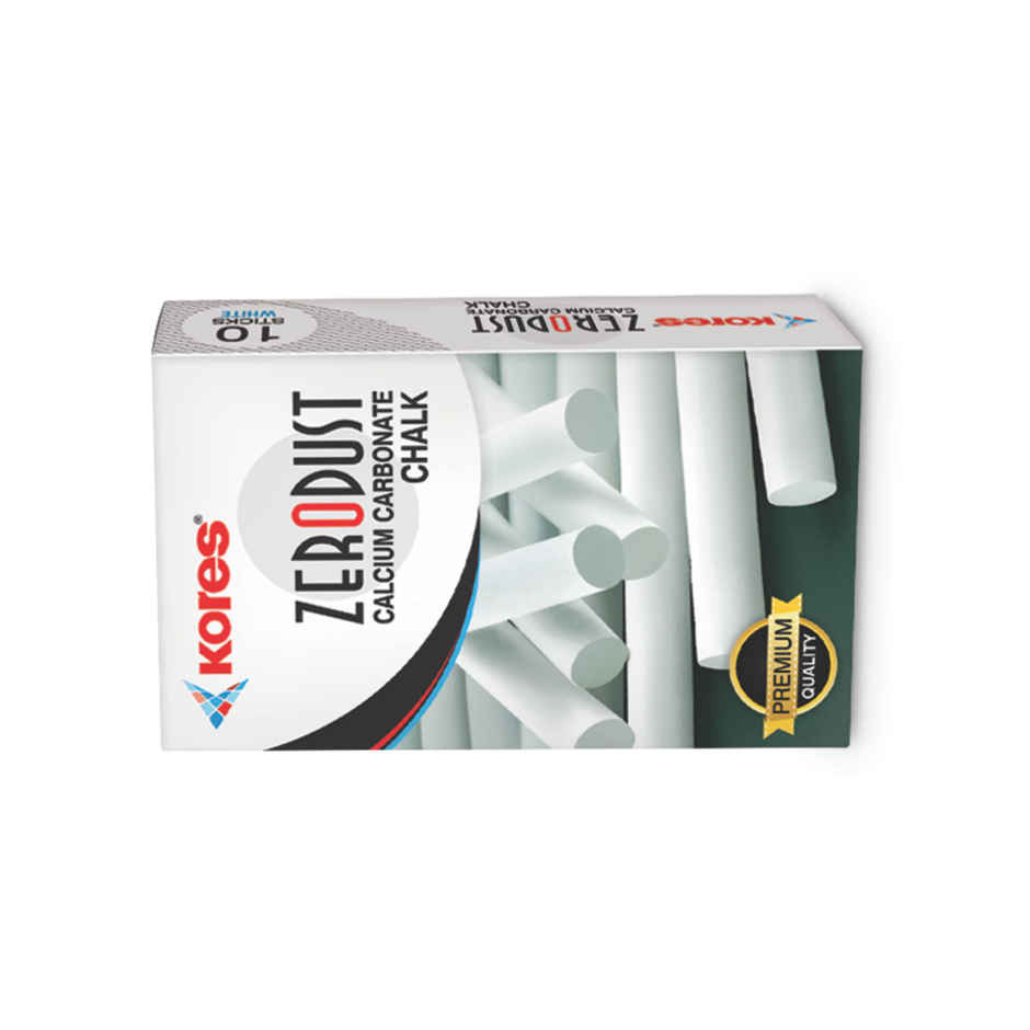 Kores Zero Dust Calcium Carbonate Chalk | White