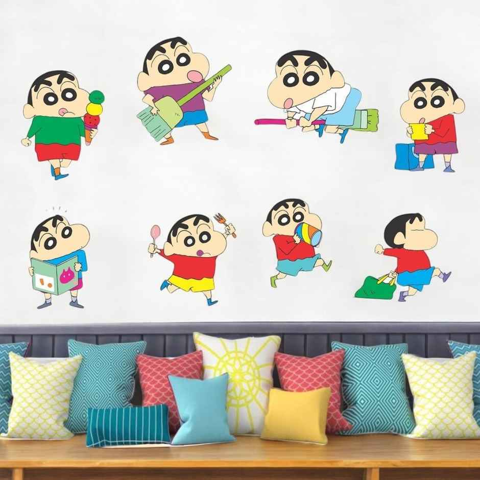 Wollzo 80 cm shinchan Removable Sticker
