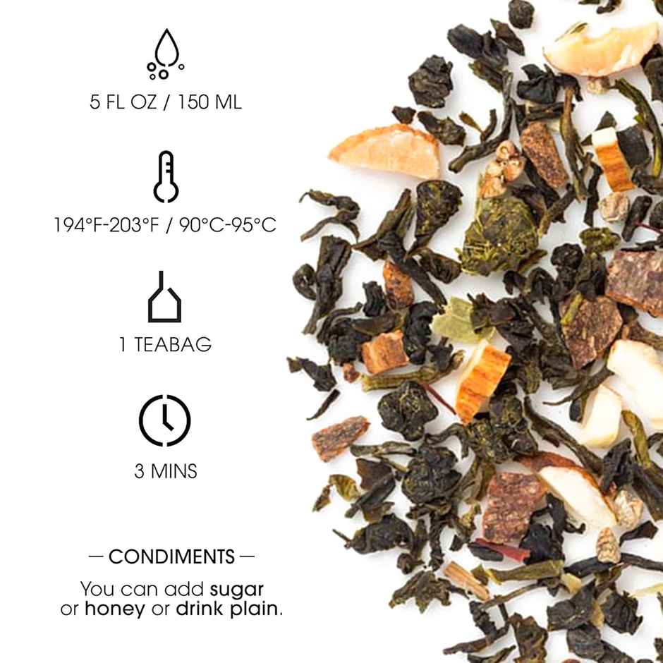 Teabox Kashmiri Kahwa Kesar Green Tea Bags