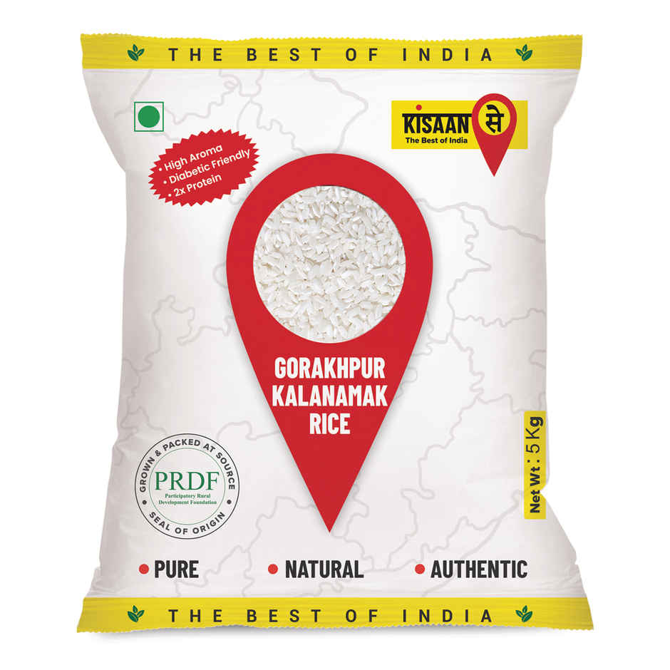 KisaanSay Sugar Free Aromatic Rice (Kalanamak Rice)
