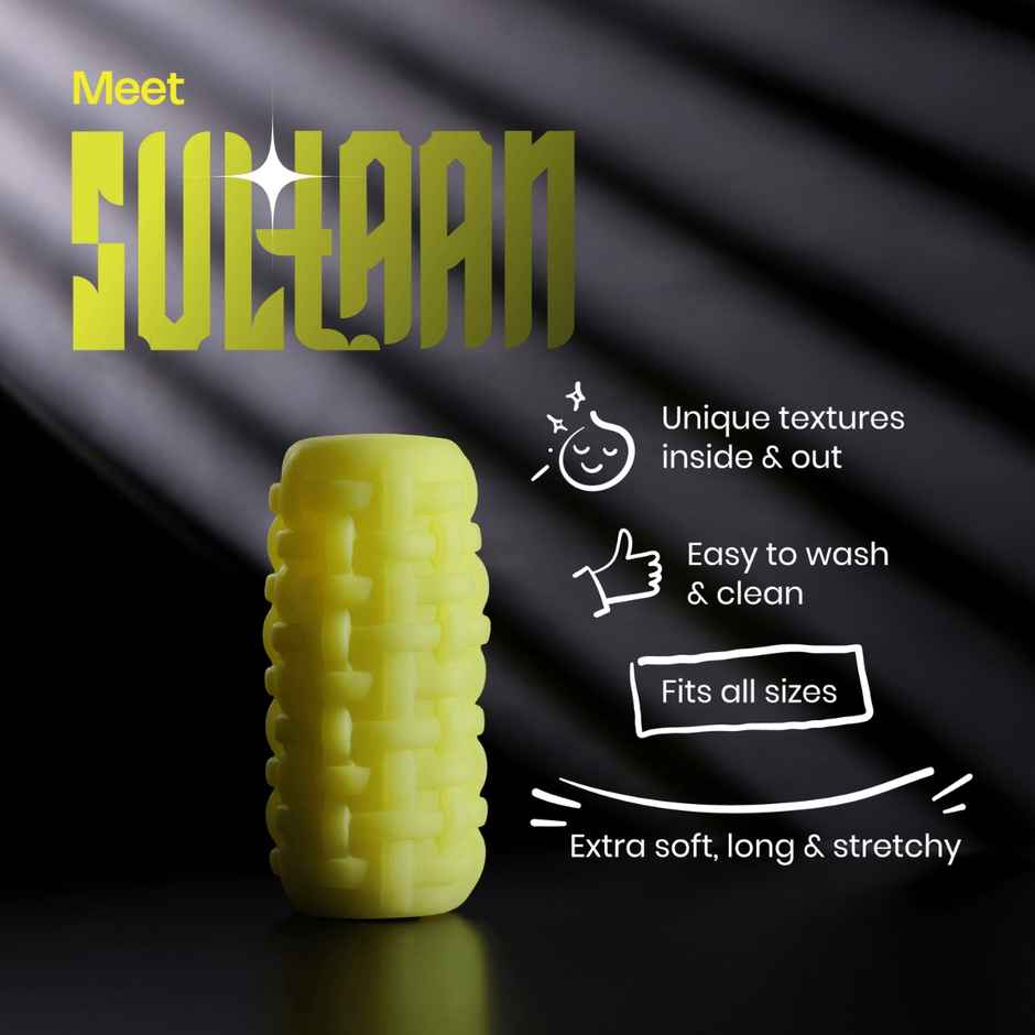 Leezu's Sultaan Stroker Personal Massager with Water Based Lubricating Gel