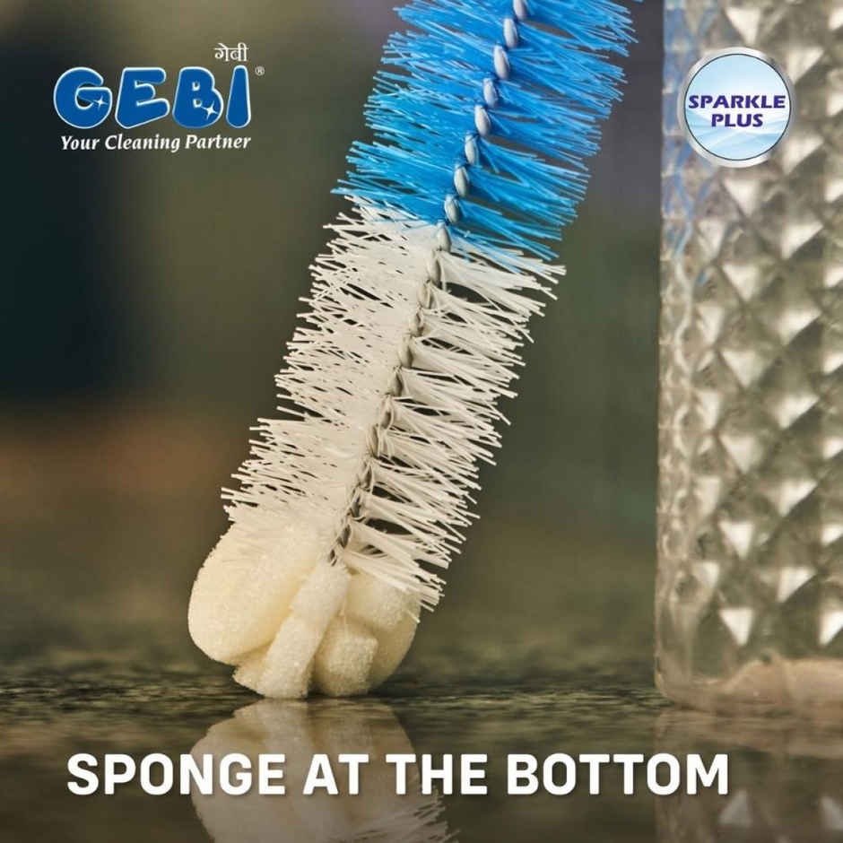 Gebi Bottle Brush With Sponge | Assorted