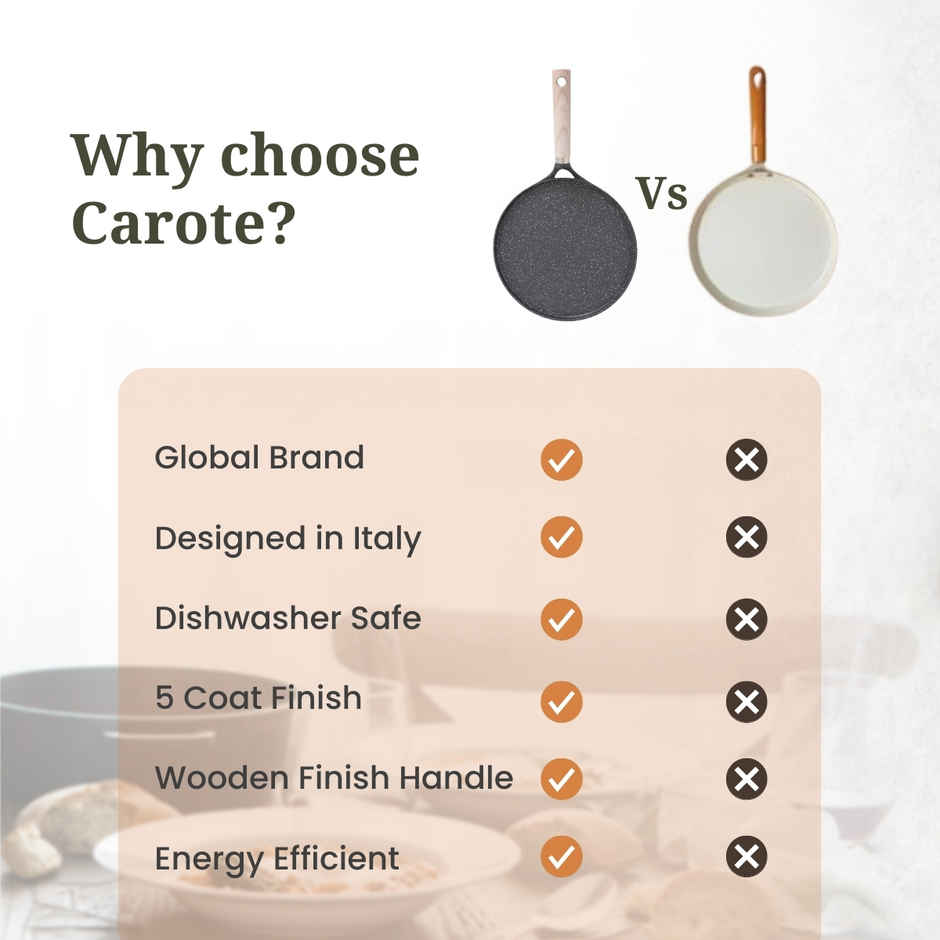 Carote Tawa 26cm Granite Black