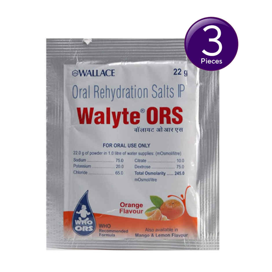 Walyte ORS Orange Powder 22gm Combo 