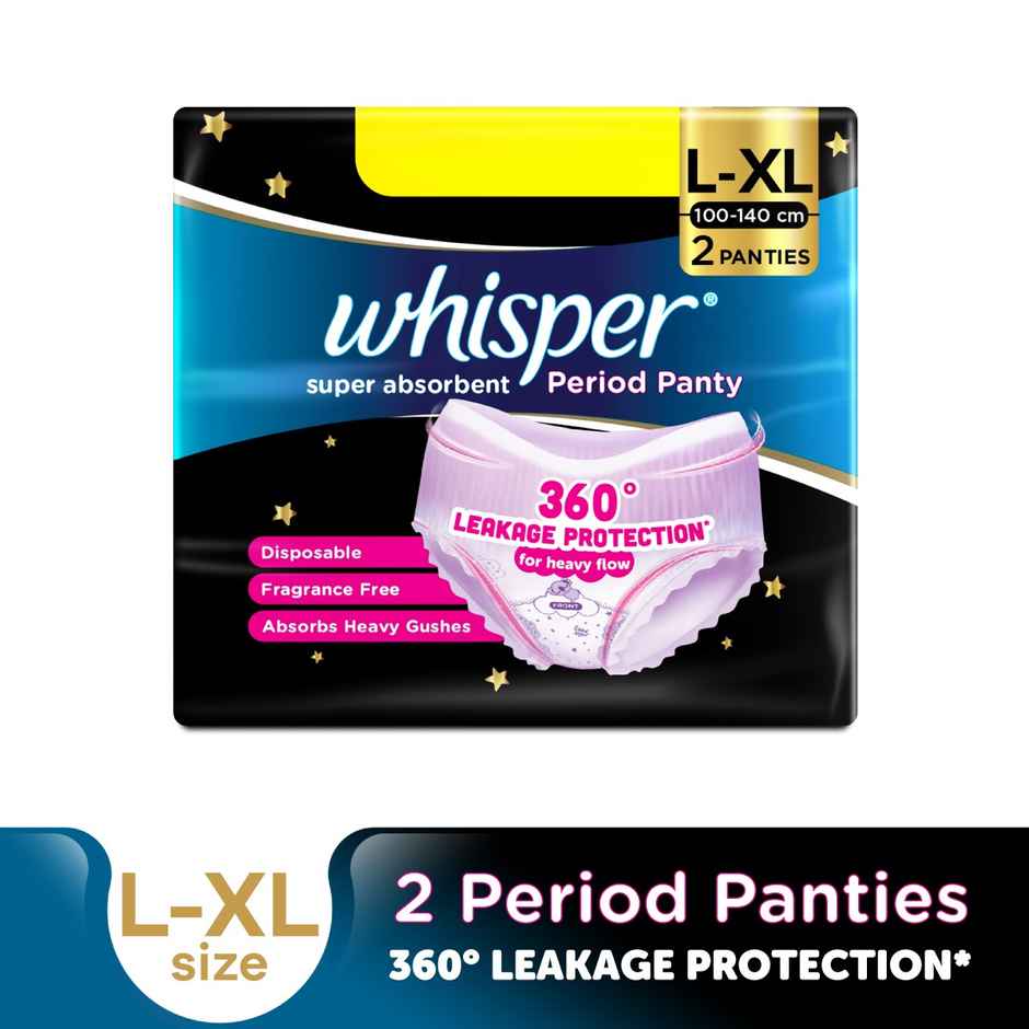 Whisper Super Absorbent Period Panty | L-XL