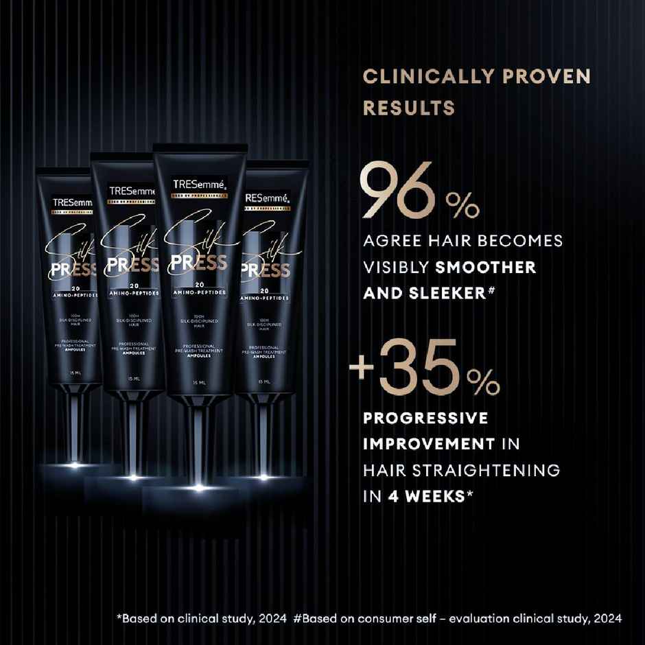 Tresemme Silk Press Pre-Wash Treatment Ampoules