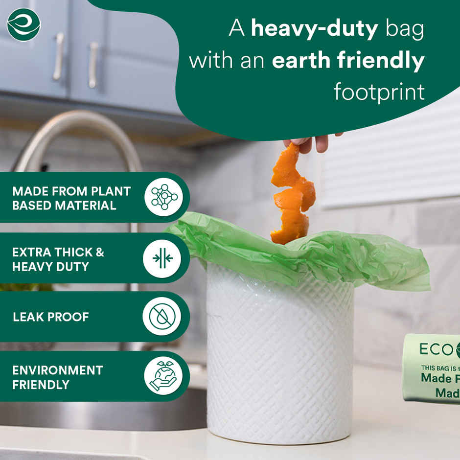 Eco Soul 21 x 19 Inch | 15 Count | Medium Trash Bag