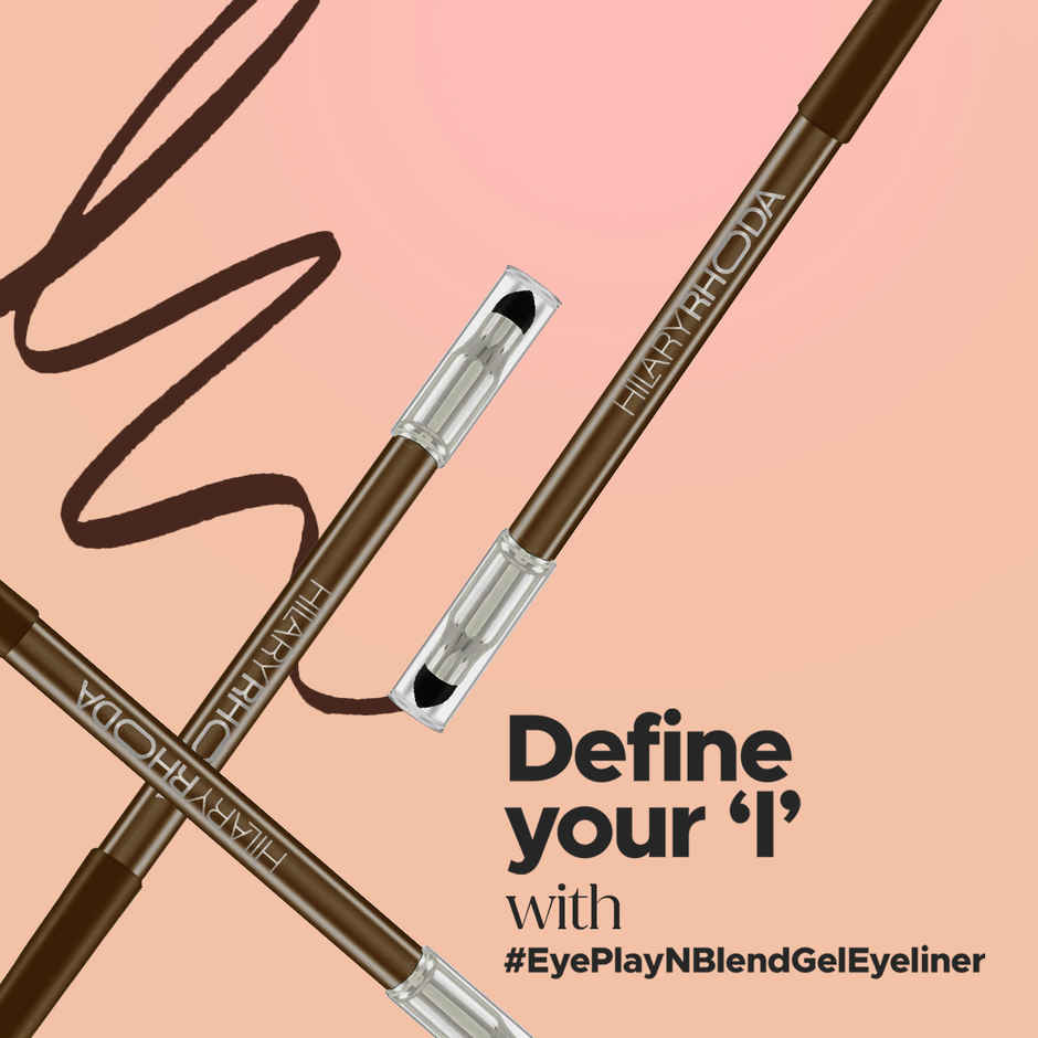 Hilary Rhoda Play n Blend Gel Eyeliner | One Stroke Application | My Brownie - Shade 10