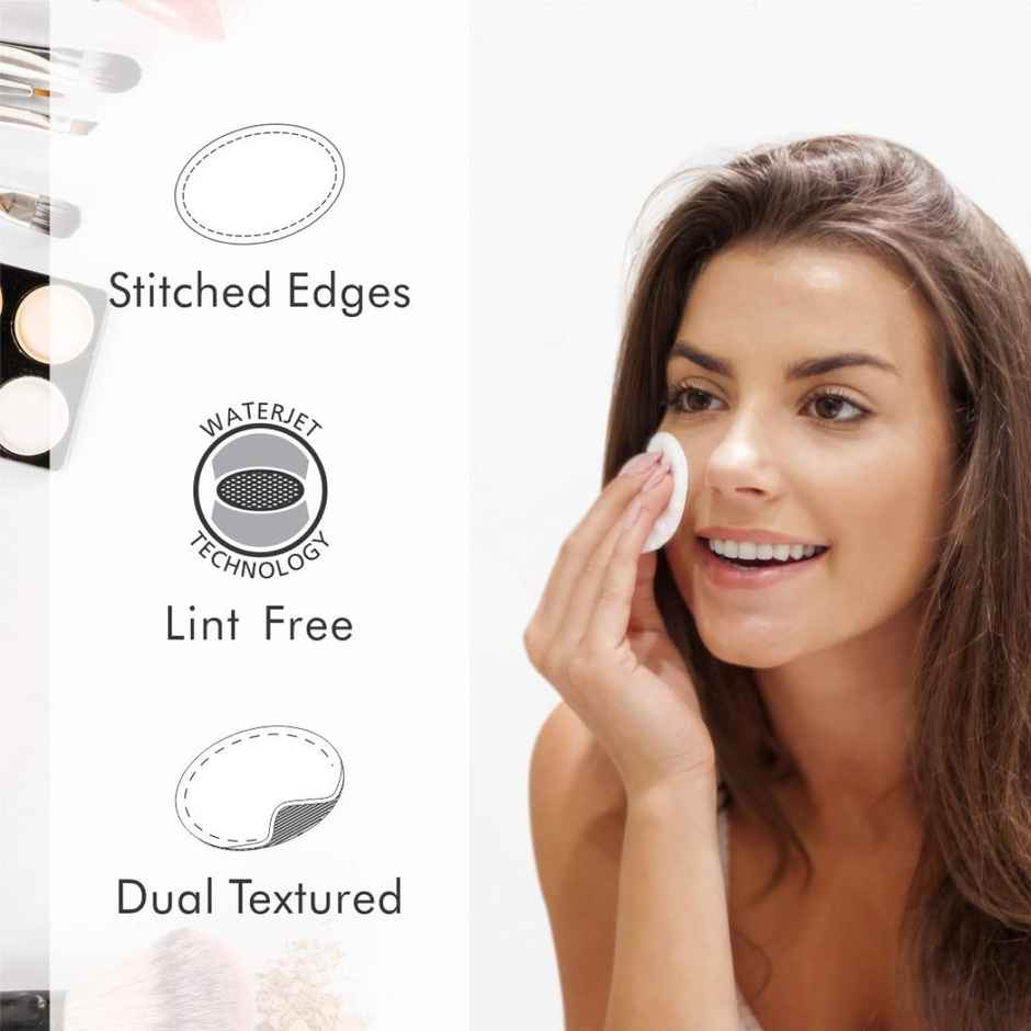 Tulips White Cotton Pads Pouch