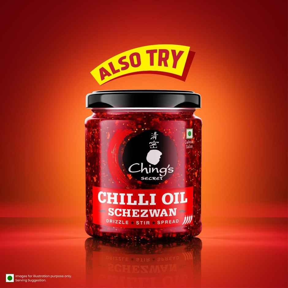 Ching's Chilli Oil Crunchy | Drizzle, Stir, Spread| Use on Noodles, Fried Rice, Dimsums