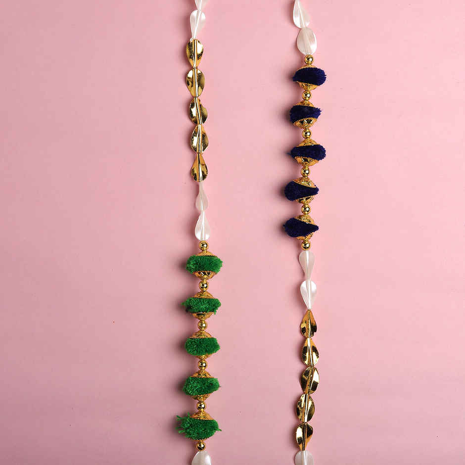 Gullak Toran Garland Curtain Pom Pom