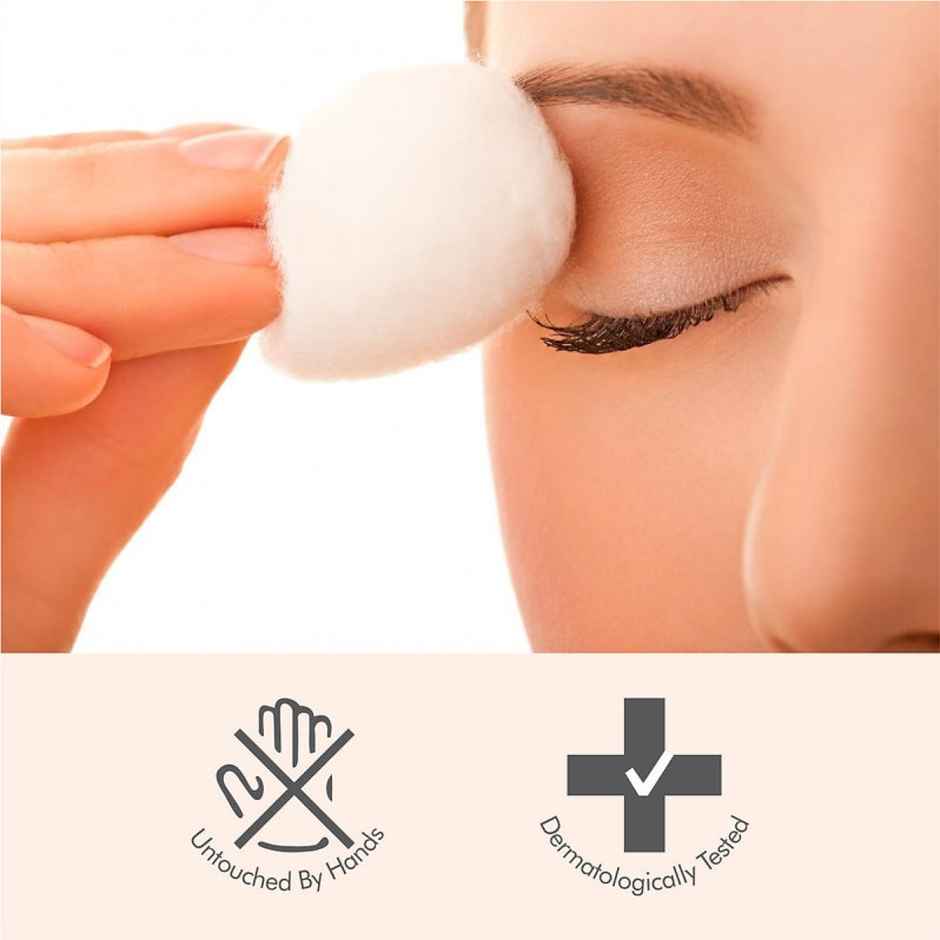 Tulips White Cotton Balls Pouch | Soft & Gentle