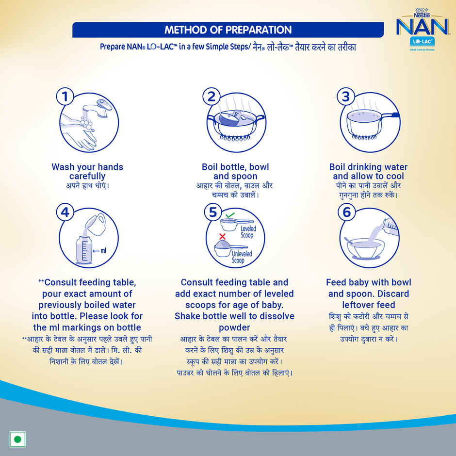 Nestle Nan Lo-Lac Baby Milk Powder For Infants From Birth Onwards Bag-In-Box Pack