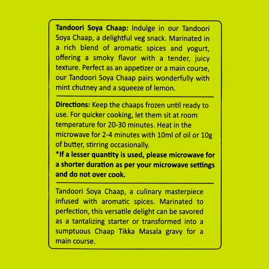 Mr. Munchies Tandoori Soya Chaap