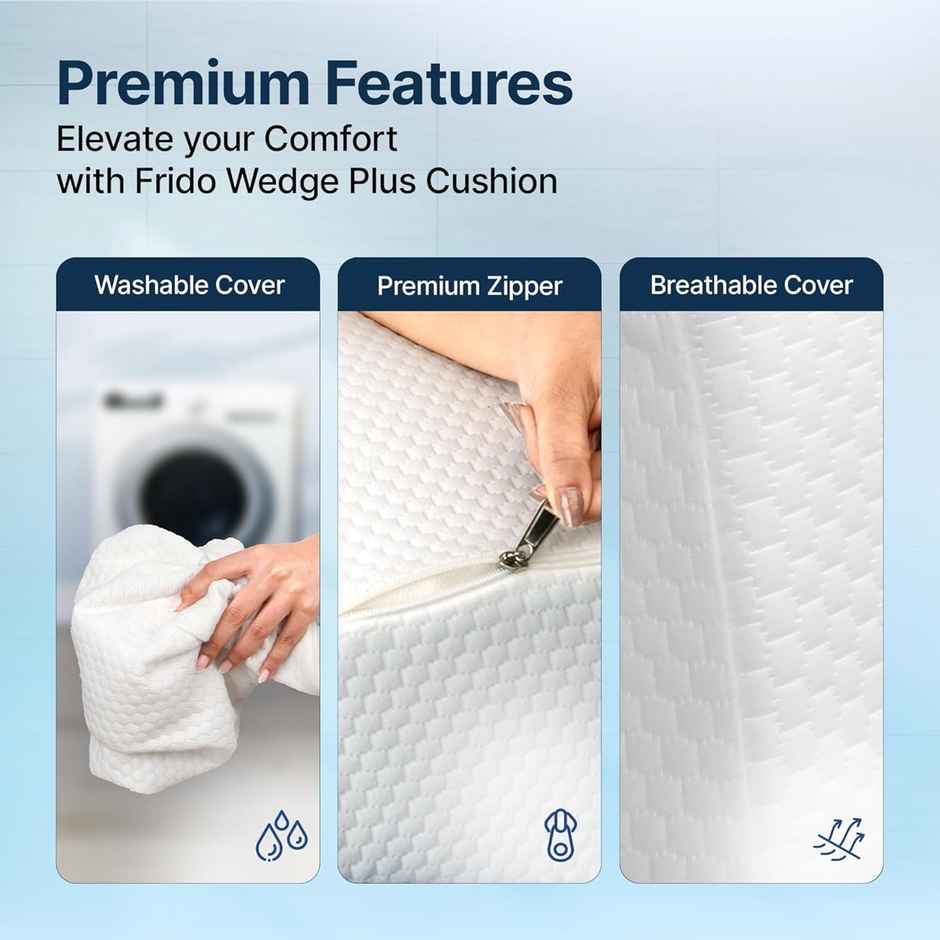 Frido Wedge Plus Orthopedic Pillow - White