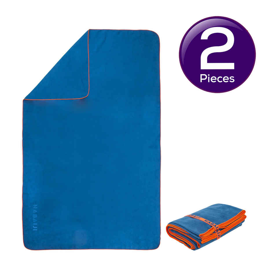 Nabaiji By Decathlon | Microfiber Quickdry Towel M 60x80cm - Petrol Blue Combo