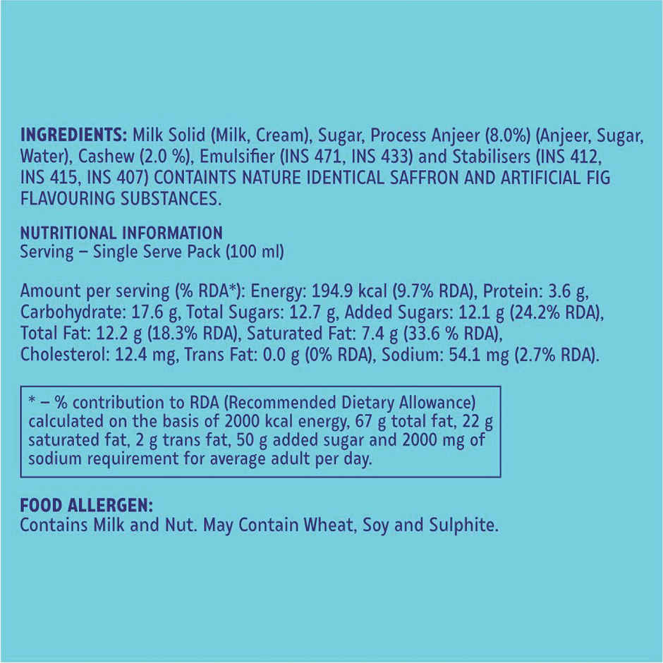 Hocco Cashew and Anjeer Matka Kulfi Ice Cream Cup