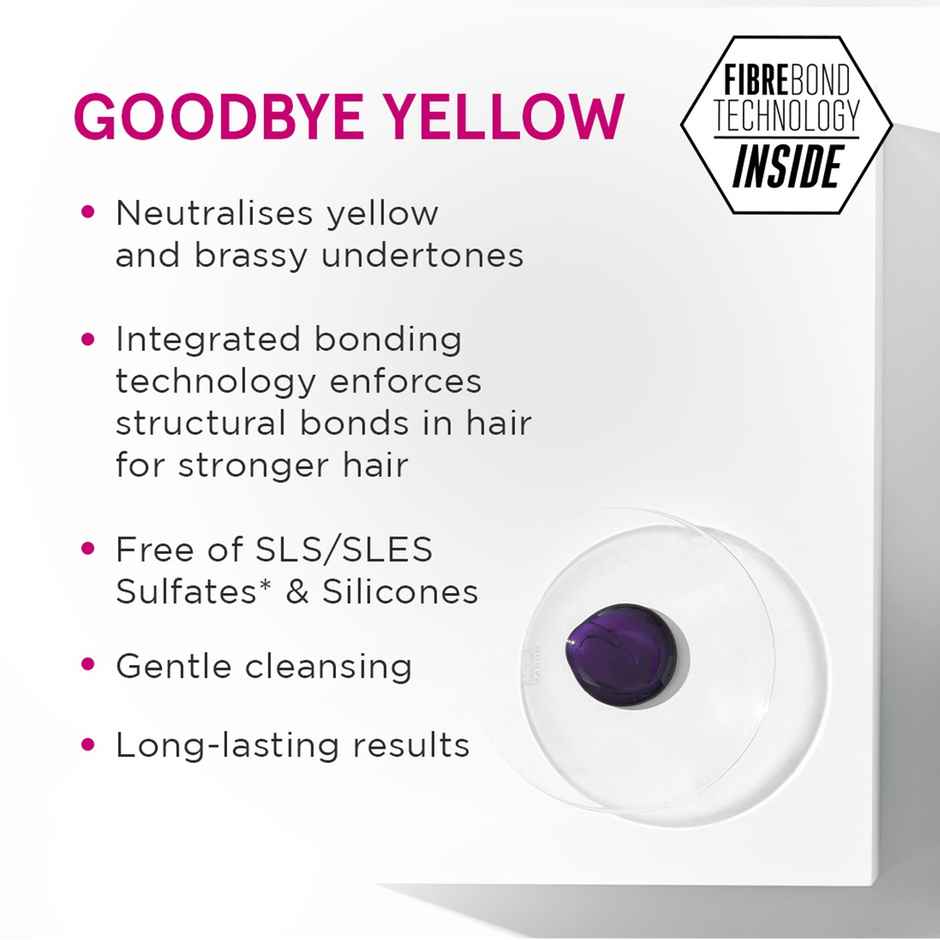 Schwarzkopf Professional Goodbye Yellow Neutralizing Shampoo Ph 4.5 For Silver Hair