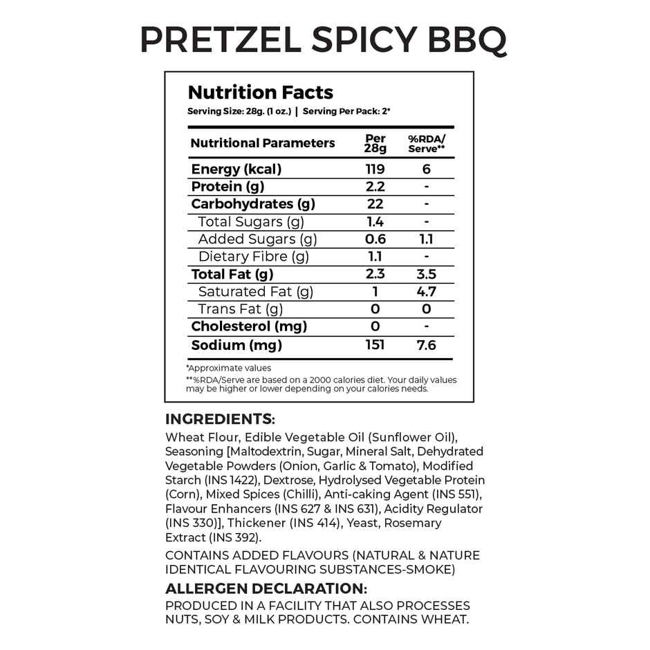 4700BC Spicy Barbeque Pretzel No Palm Oil