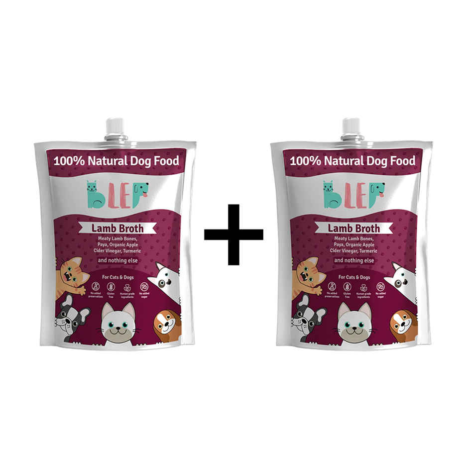 BLEP 100% Natural Lamb Broth for Dogs and Cats | 5 Packs | Zero Preservatives Combo