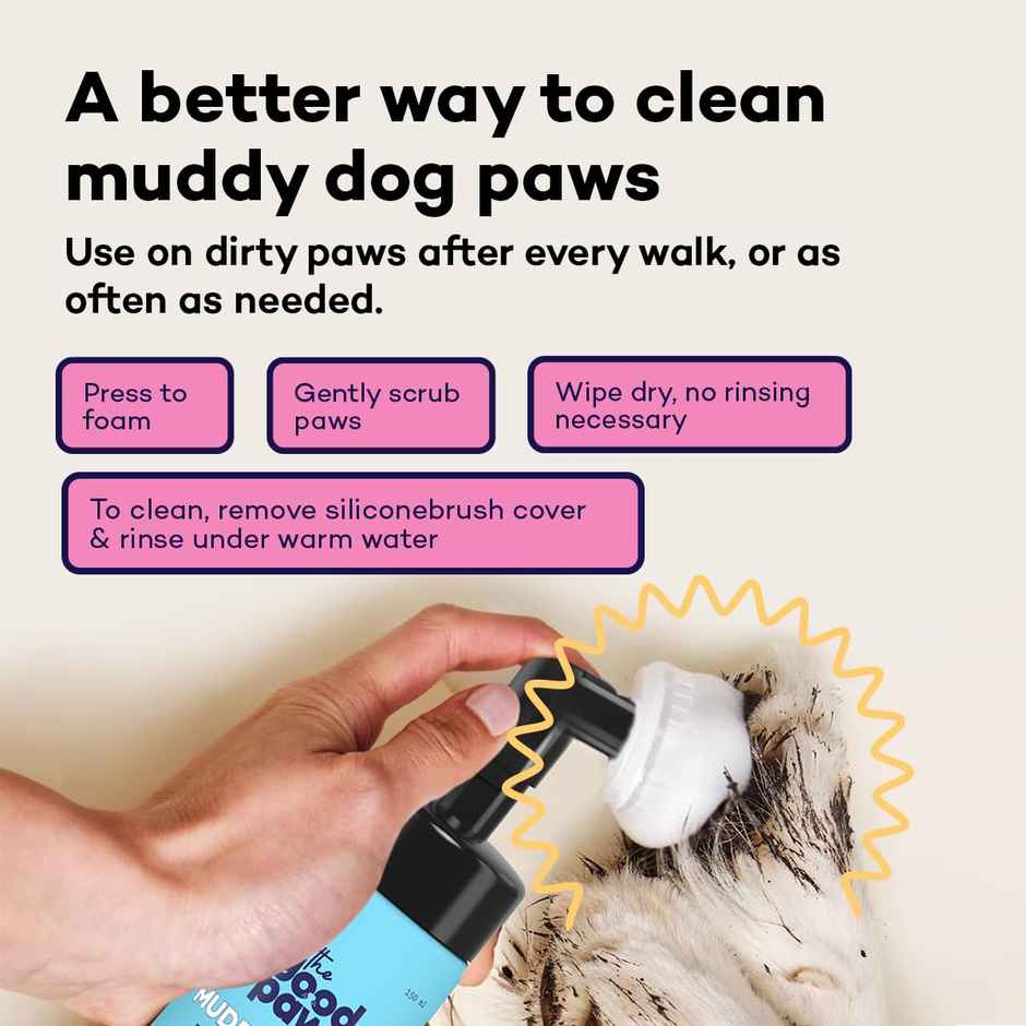 The Good Paws Muddy Buddy - Paw Cleaner For Dogs And Cats (No Rinse & Quick Dry)