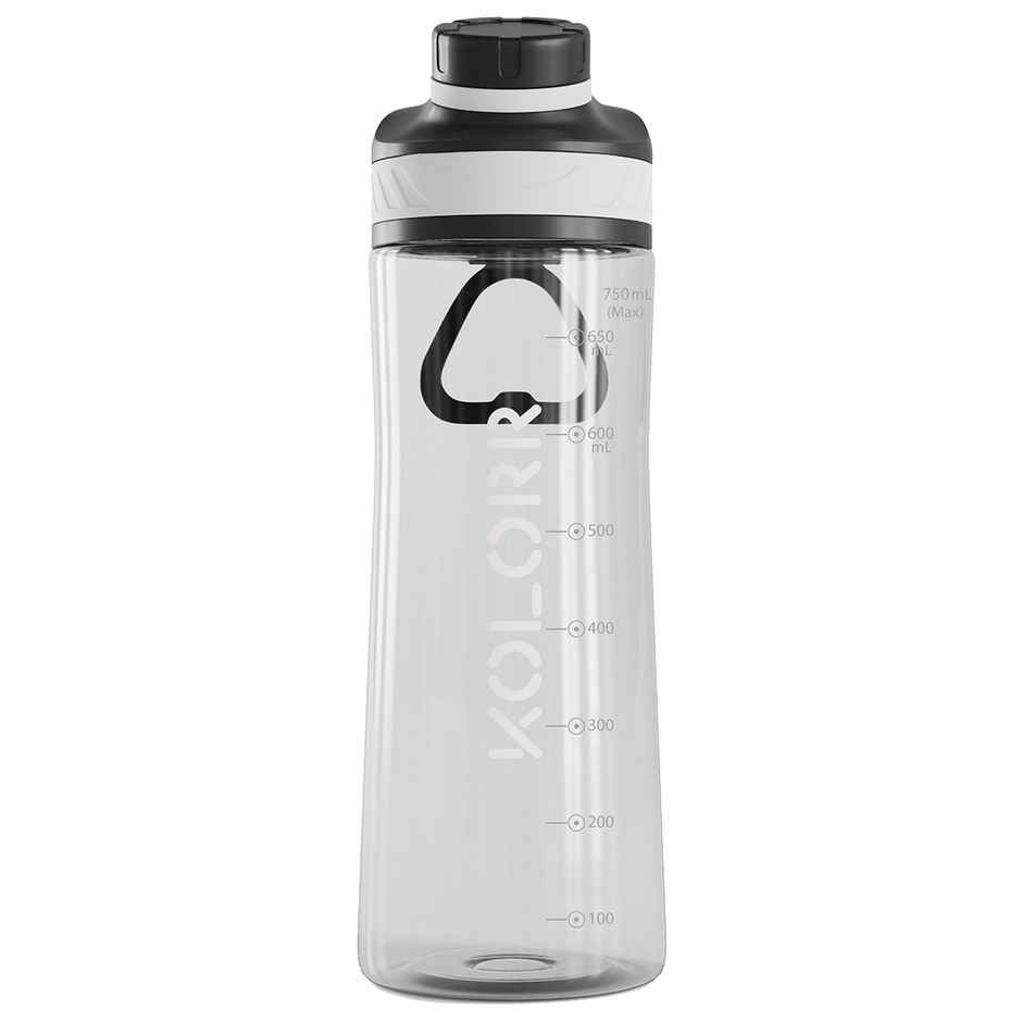 Kolorr Zest+ 750 ml Bottle | Grey & Black | Ideal for Travel & Everyday Hydration