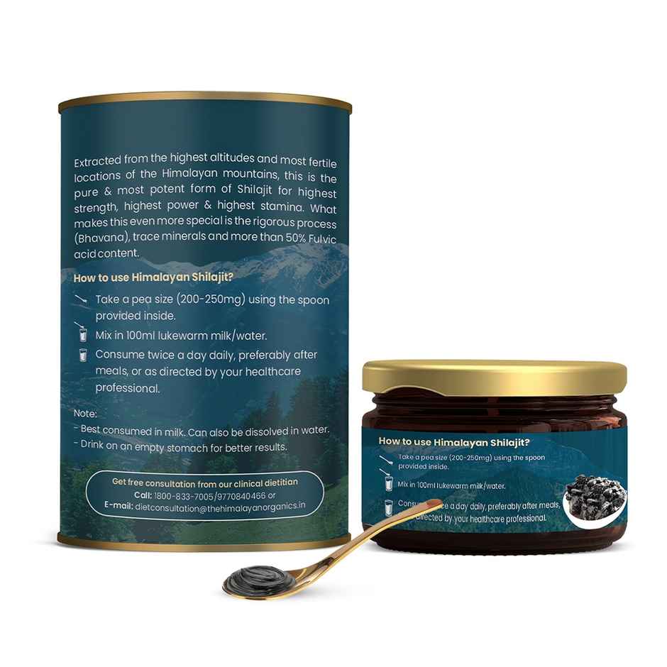 Vlado's Himalayan Organics Pure Shilajit/Shilajeet Resin to Boost Performance,Power