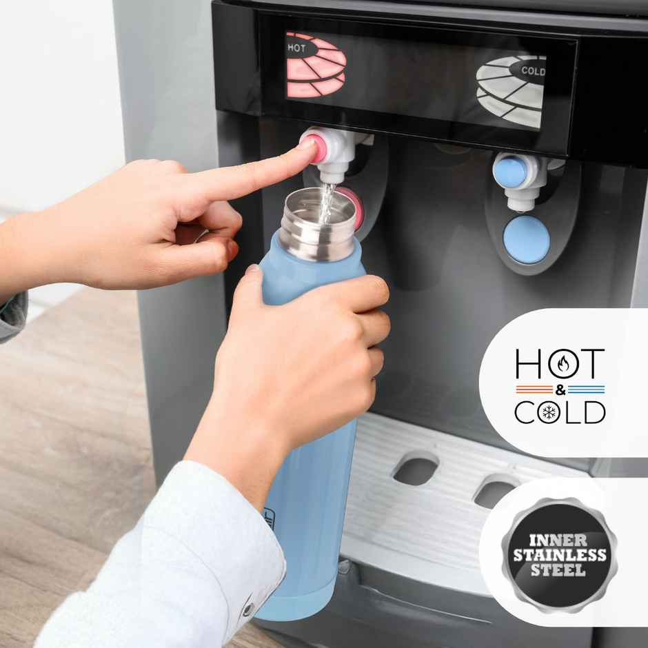 Flair Stainless Steel Arrow Inner Insulated Water Bottle | Blue | 900 ml