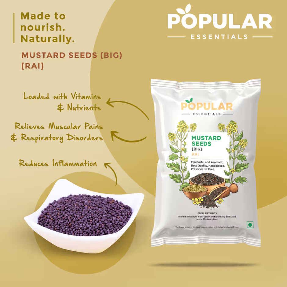 Popular Essentials Mustard Seeds Rai Big
