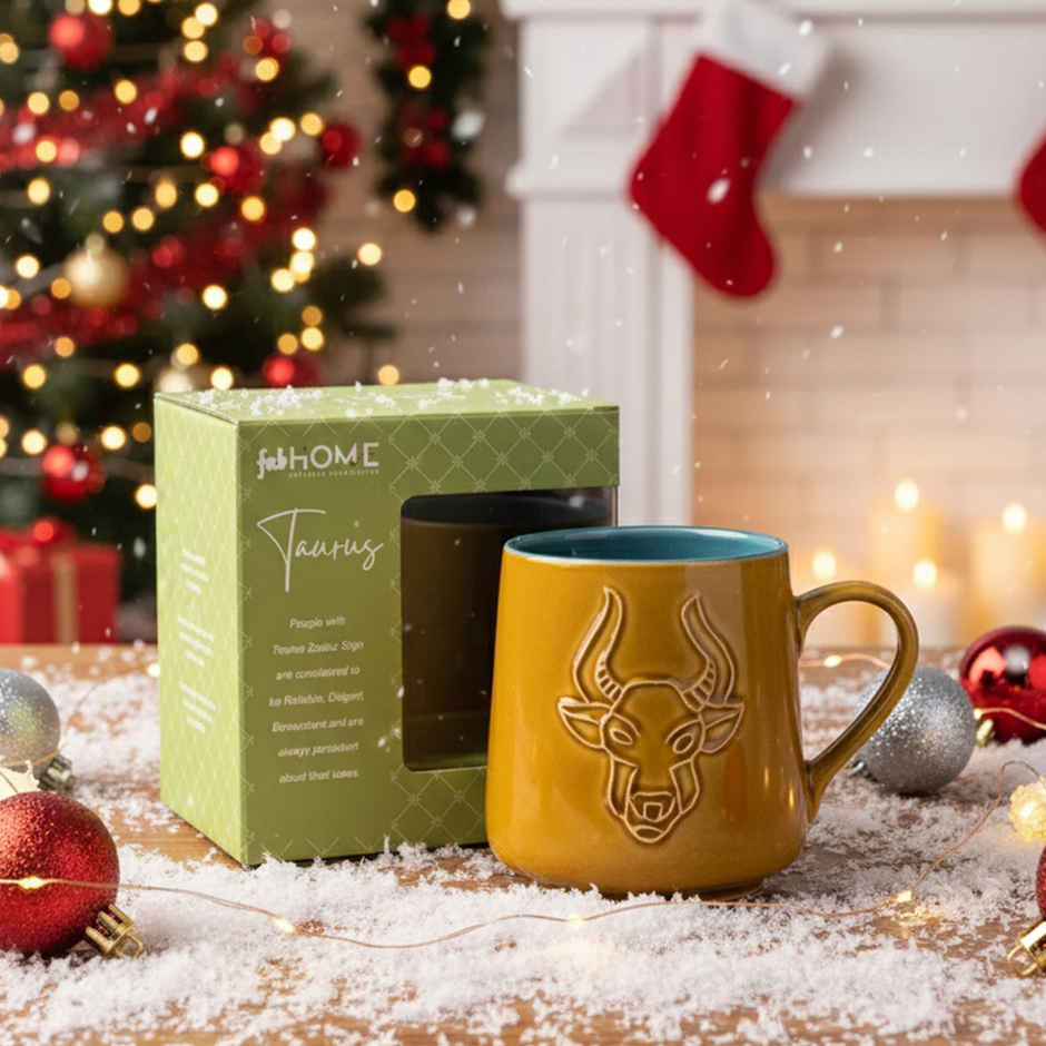 Fabindia Ceramic Rashi Mug - Taurus