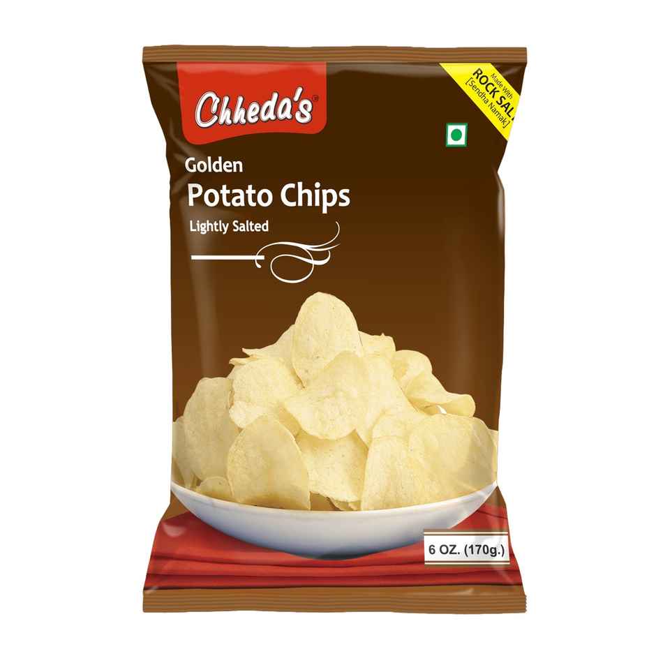 Chheda's Golden Plain Salted Chips | Crispy & Salty