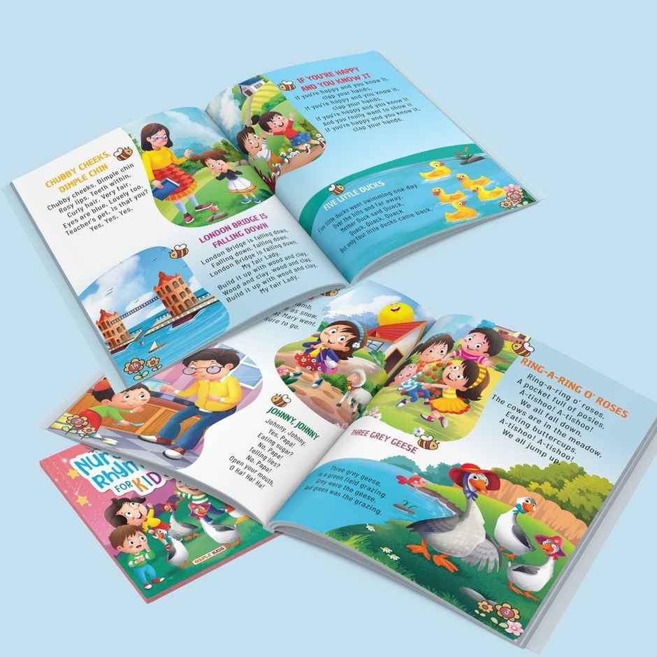 Nursery Rhymes For Kids - Illustrated | Humpty Dumpty | Johnny Johnny | Age 0-2