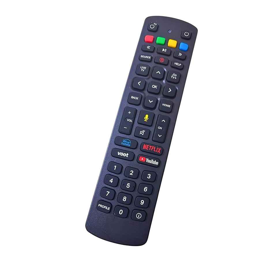 Ailkin Compatible with Jio Remote for Setup Box and Fiber Set Top Box with Bluetooth Voice Command Match Exactly Key by Key to Replicate Functions Existing Original Remote Control - Pairing Must 