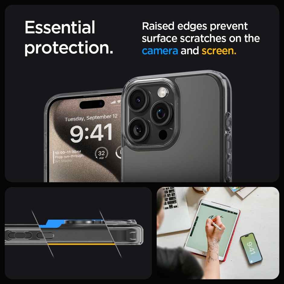 Spigen iPhone 15 Pro Max Ultra Hybrid Crystal Clear